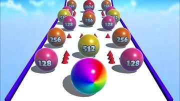 Ball Merge 2048 👩‍❤️‍💋‍👩🎱🐣 MAX LEVELS!! All Levels Gameplay Android, iOS NEW UPDATE