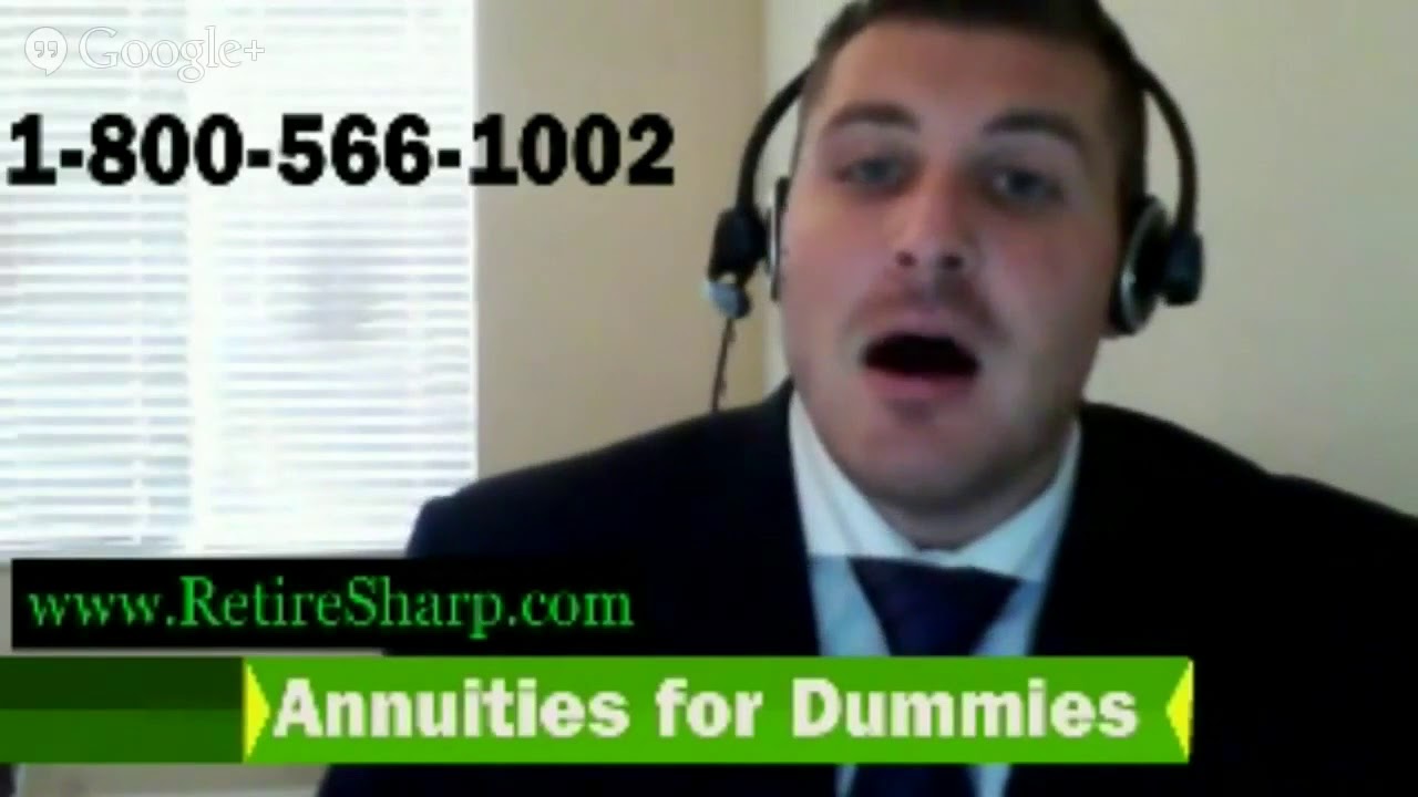 Annuities For Dummies How To Understand Annuities In Minutes Youtube