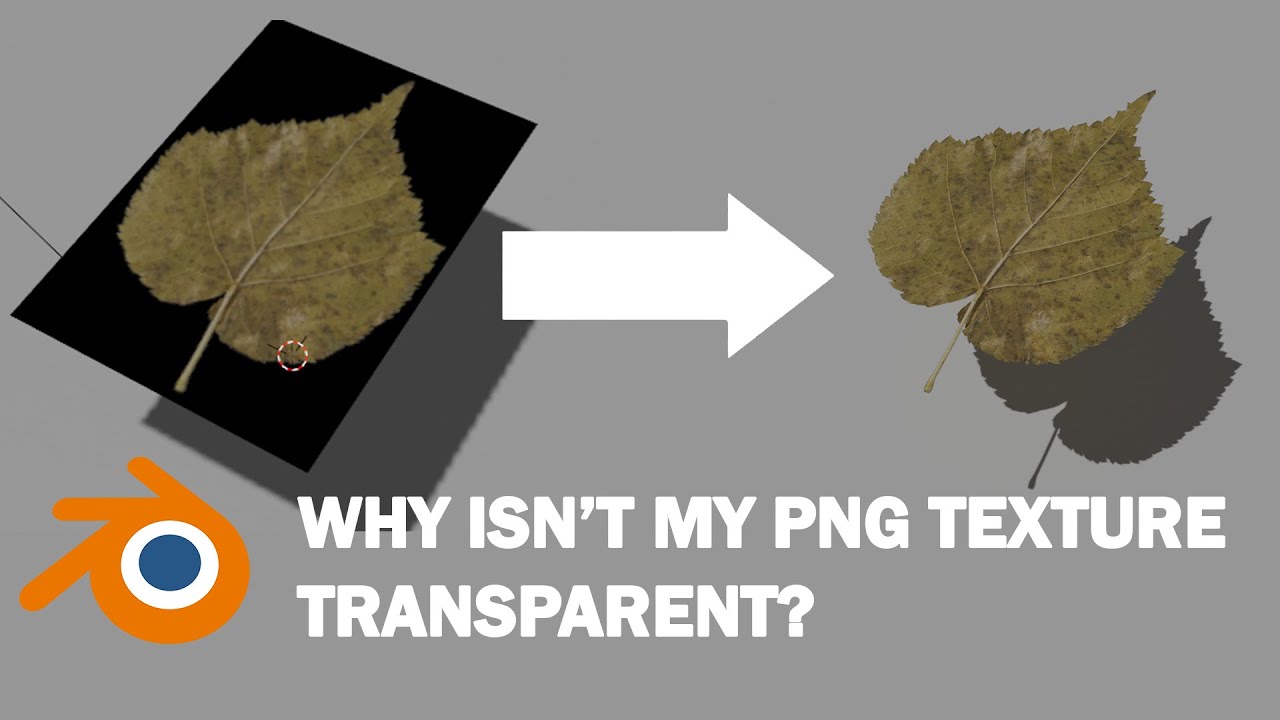 How to make PNG Textures Transparent  Blender 3D
