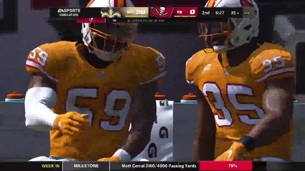 Madden 22 Fast League 2023 - Week 16: c'/n @ Bucs Redux