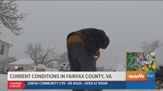 Checking out the current conditions in Fairfax County
