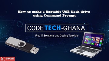 How to make a Bootable USB flash drive using Command Prompt