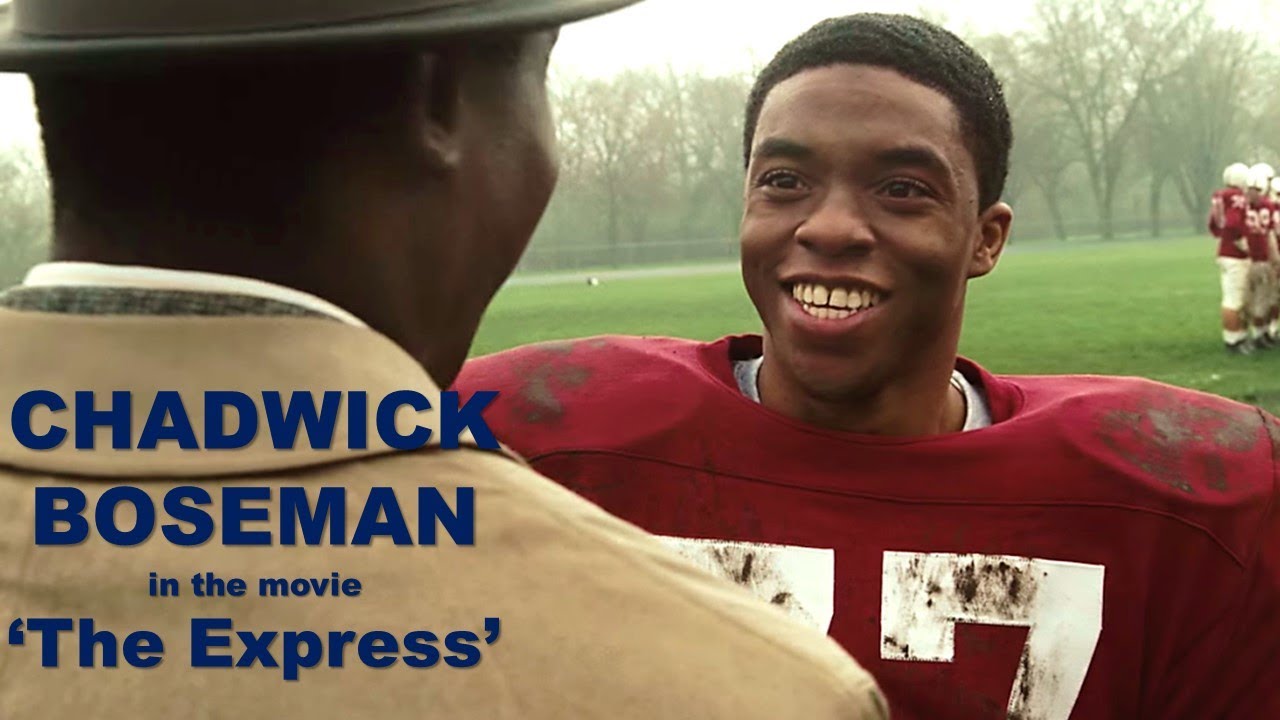 CHADWICK BOSEMAN movie scene - starring as Floyd Little in ...