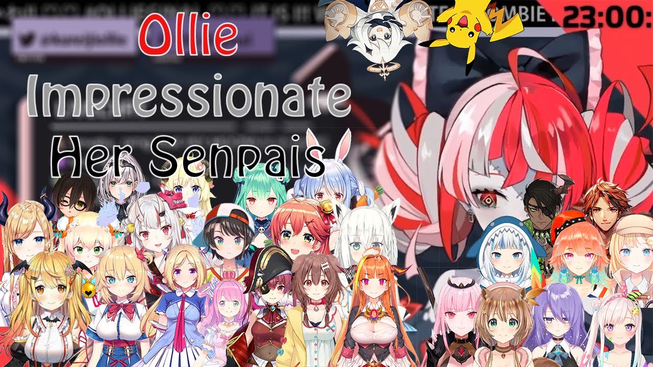 Ollie Impersonating almost ALL OF HER SENPAIS, also PAIMON
