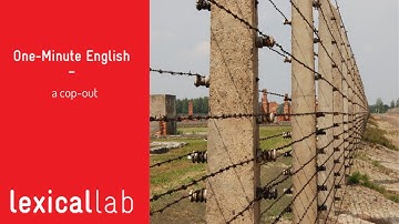ONE-MINUTE ENGLISH: a bit of a / a total cop-out LEARN WITH LEXICAL LAB