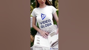 Thumbnail of MOCKUP PI014 T shirt Video featuring a Woman in a cottagecore inspired outfit reading