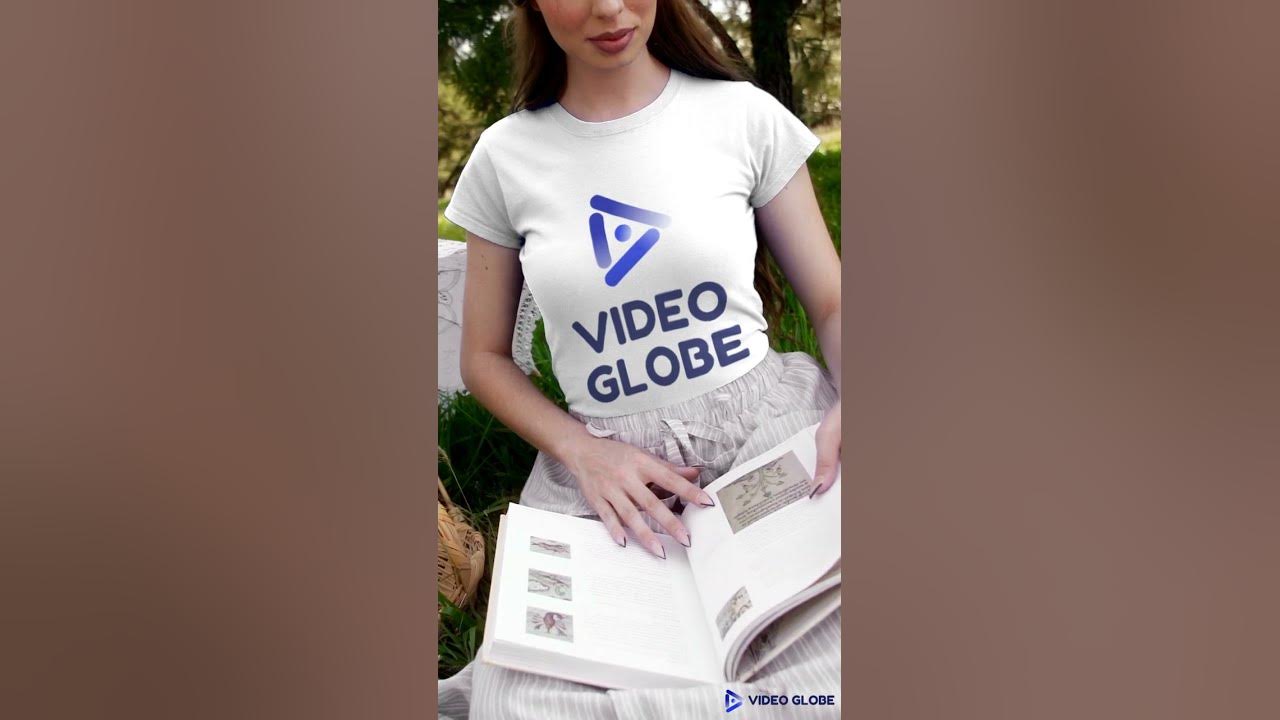 MOCKUP PI014 T shirt Video featuring a Woman in a cottagecore inspired outfit reading