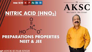 84. Preparation, Manufacture, Properties, and Reactions of Nitric Acid - HNO3 | AKSC | NEET JEE
