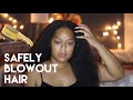 SAFELY BLOW OUT HAIR | SUPER QUICK + EASY | Danielle Renée