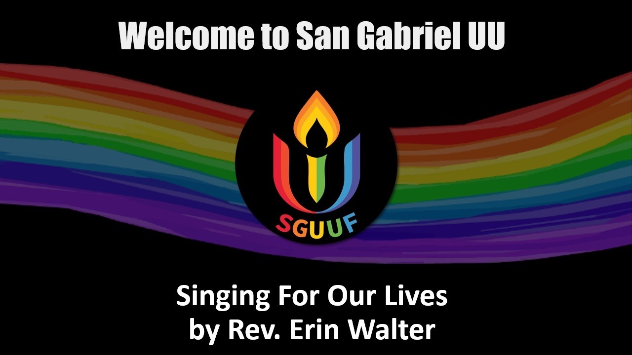 May 17, 2026 Worship Service - Singing For Our Lives by Rev. Erin Walter