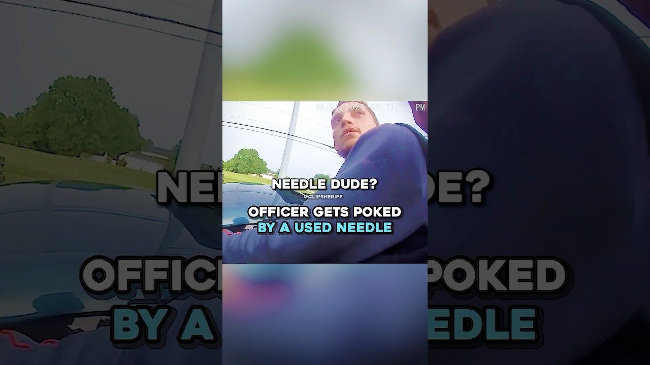 Officer Gets POKED By A Needle 😧