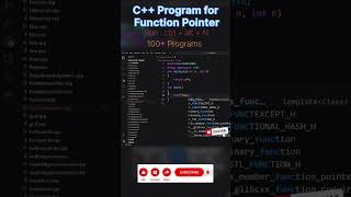 program for function pointer in C++ | #shorts #ytshorts #youtubeshorts #music #ai #coding #trending