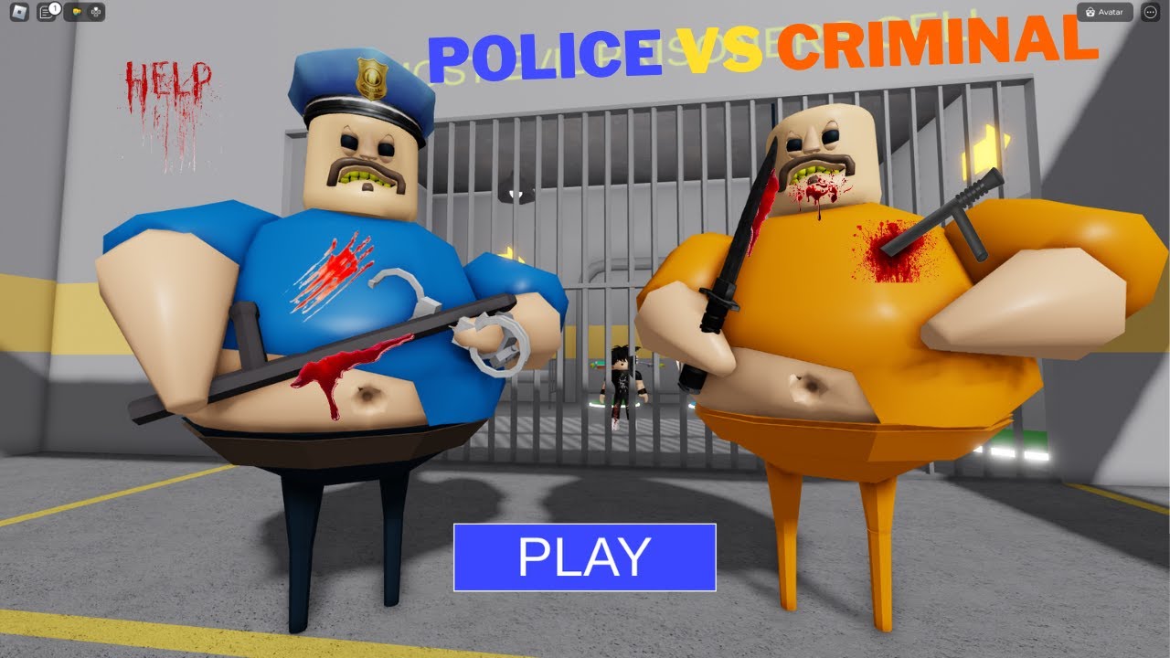 POLICE VS CRIMINAL BARRY'S PRISON RUN - ROBLOX (OBBY) - YouTube