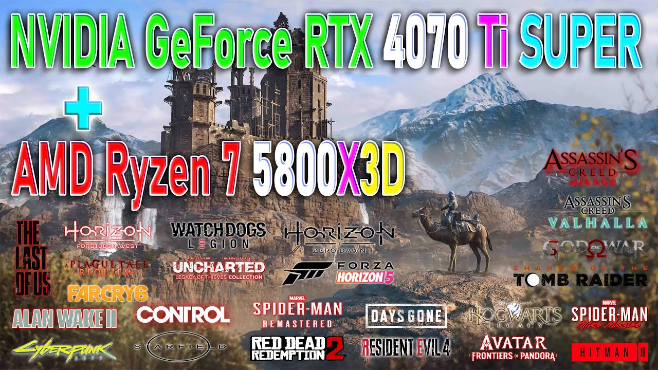 NVIDIA GeForce RTX 4070 Ti SUPER + AMD Ryzen 7 5800X3D | Test in