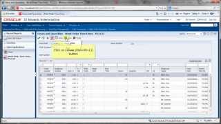 Accessing Work Order Time Entry - Jde E1 91 - Shop Floor Control