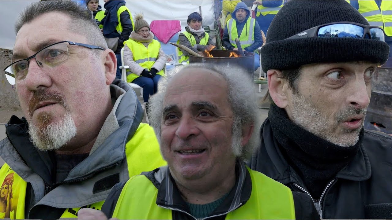 Gilets Jaunes Rond Point Charlemagne Carcassonne