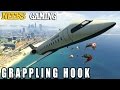 GRAPPLING HOOK MOD -  Funny Moments - GTA 5 Gameplay Video