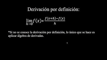 Derivación por definición en Matlab