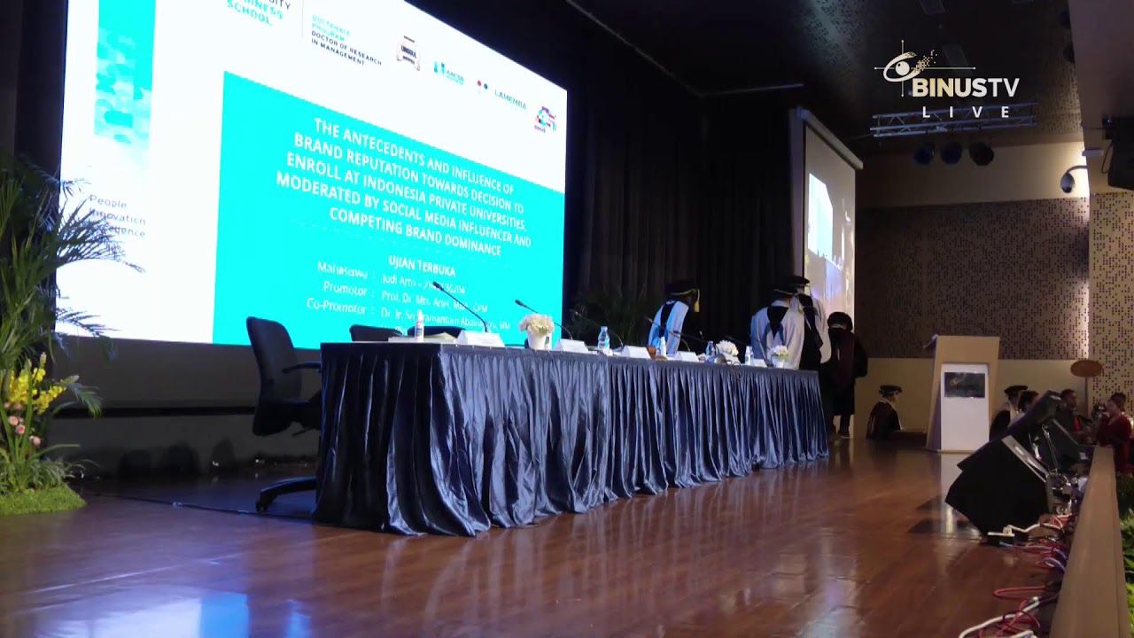 Sidang Doktor DRM - Bapak Judi Arto - Anteseden dan Pengaruh Reputasi Merek