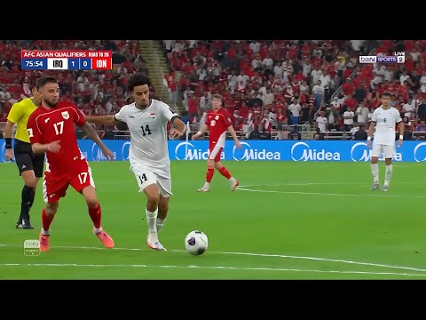 ملخص فوز العراق على إندونيسيا ب هدف زيدان إقبال تصفيات كأس العالم هدف العراق اليوم على إندونيسيا