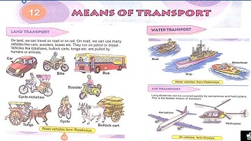 EVS | DAV PUBLIC SCHOOL | CLASS 2 | CHAPTER 12 | Means of Transport | Explanation in English