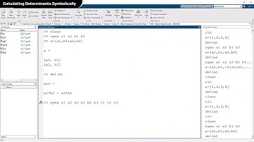 ENGT 509 10-2   Matrix Determinants in MATLAB
