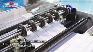 DABA Label Folding Slitting Machine Fan Folder Machine Thermal Paper Tickets Cardboard Label