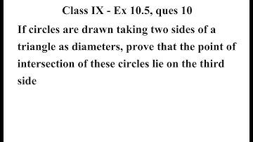 Class 9 Maths | Chapter 10 | Exercise 10.5 Q10 | Circles | NCERT class 9 maths exercise 10.5 ques 10