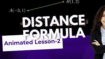 Distance formula|Animated Example|Educational Videos