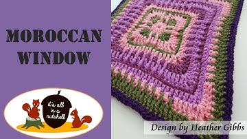 Moroccan Window - Crochet Square - RIGHT HANDED