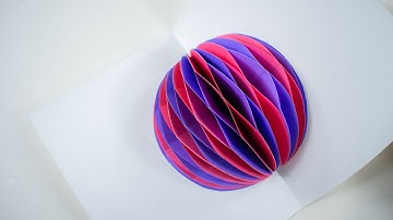 Pop up Card - Pop up Honeycomb Card - DIY