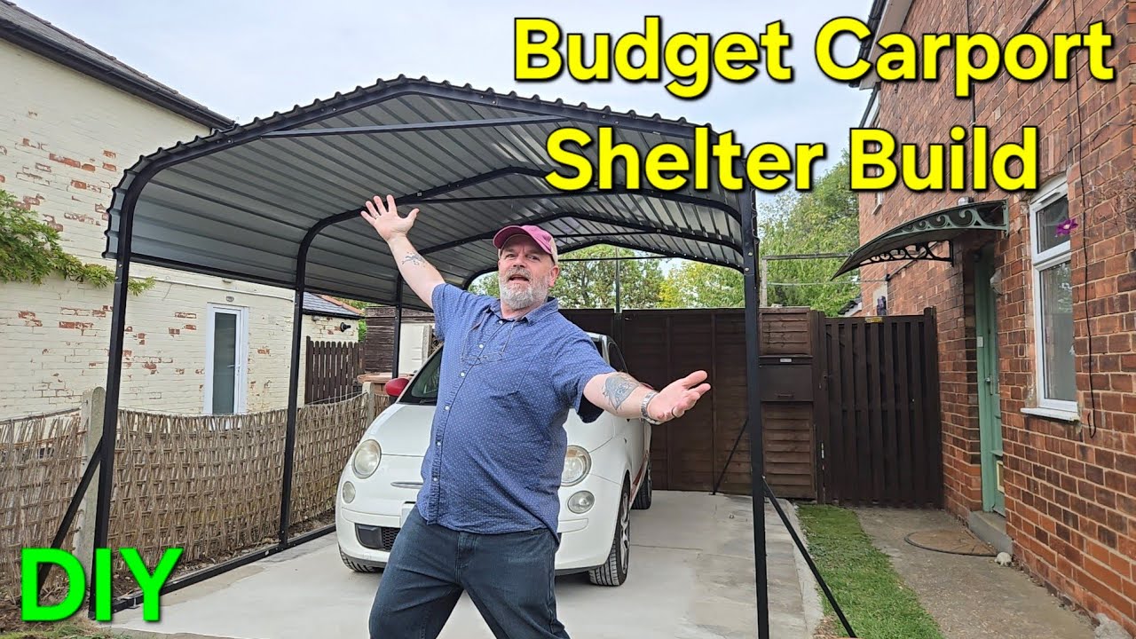 Бюджетный навес для машины своими руками (Costway)
