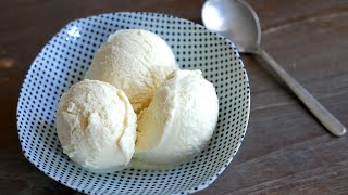 Egg White Vanilla Ice Cream without Ice Cream Maker | wa’s Kitchen
