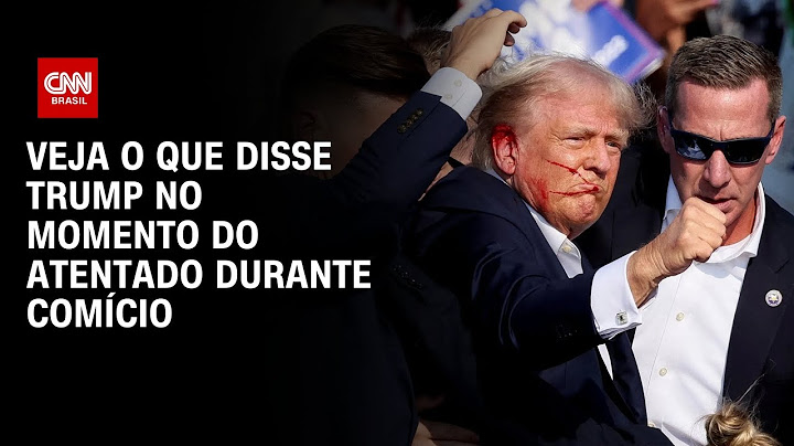 Veja o que disse Trump no momento do atentado durante comício | AGORA CNN