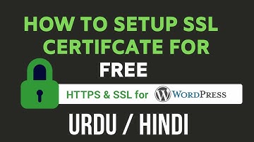 How to Install Free SSL Certificate On Your Wordpress Website |  SSL for free Urdu | Hindi