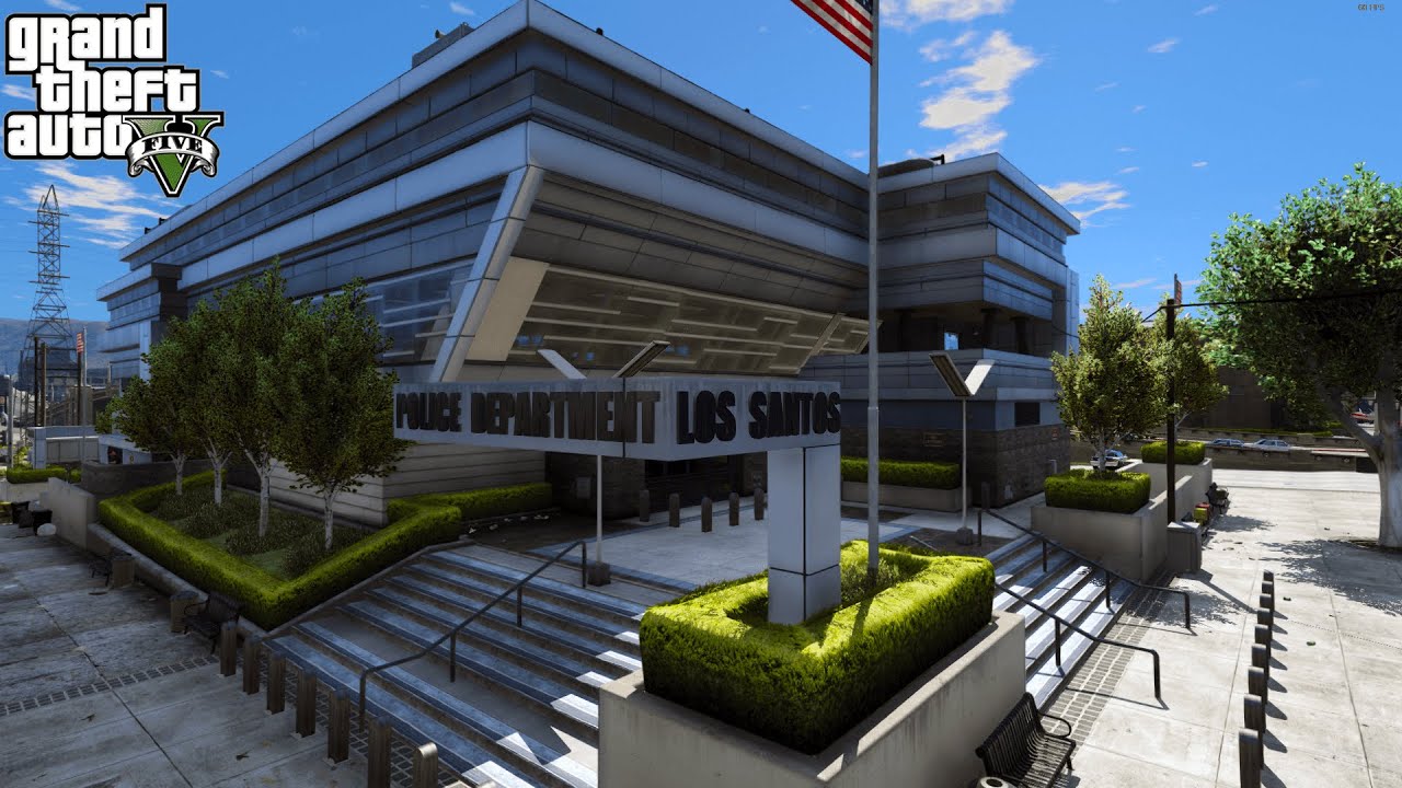 Gta 5 16 New Mission Row Police Station Youtube