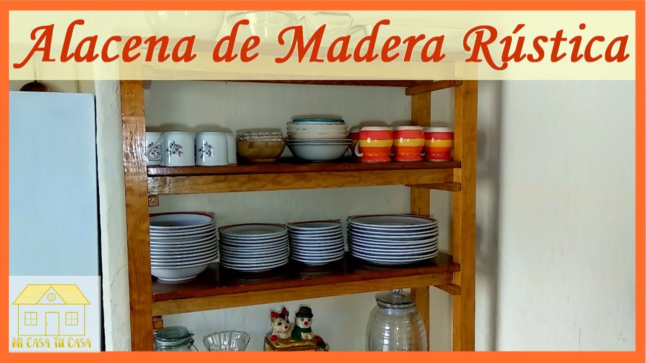 Como hacer una Alacena de Madera para Cocina Rústica | Muebles de Madera  Faciles de Hacer - YouTube