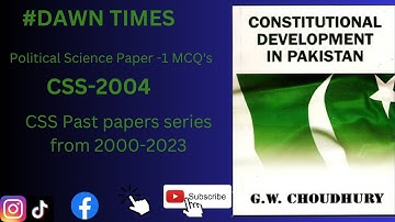 Political Science Paper 1 MCQ