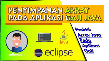 Penggunaan Array Pada Aplikasi Gaji - Pemrograman Java