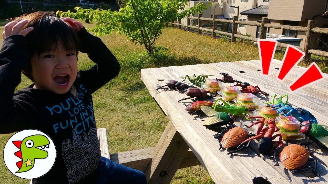 レオくんが公園でこんちゅうをつかまえるよ！たくさん昆虫つかまえられるかな？ トイキッズ