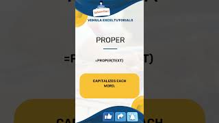 PROPER formula Top 100 Excel formulas #msexcel #exceltutorials #exceltips #trending #excelformulas
