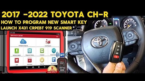 2017 - 2022 TOYOTA CH-R _ HOW TO PROGRAM NEW SMART KEY _ USING LAUNCH X431 CRPEBT SCANNER