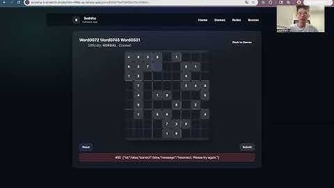 CS5610 Project 3 Sudoku Full Stack