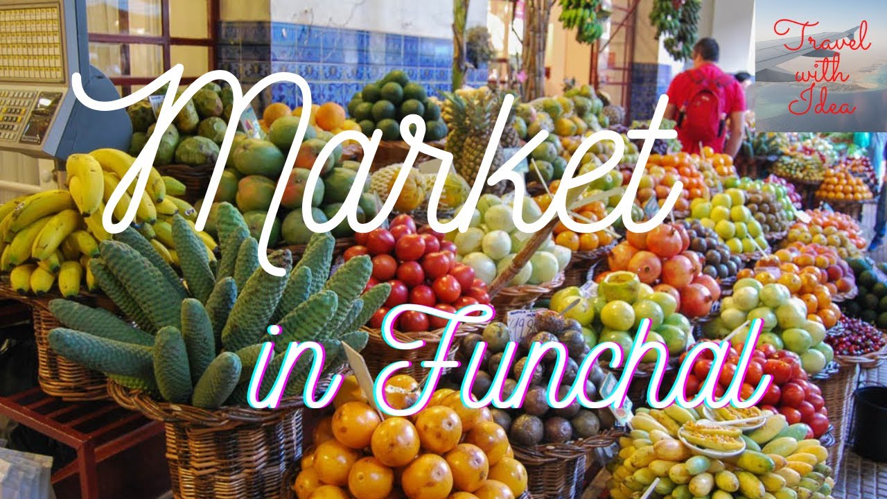 Farmers market in Funchal, Madeira. Mercado dos Lavradores 🍍🍉🍊