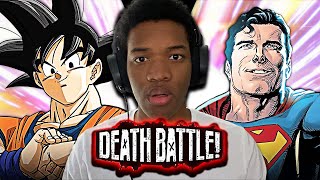 Goku vs Superman Has AlrMalikk SPEECHLESS!! Death Battle Reaction