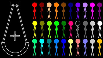 Stickman RTTB Run Race ASRM in Algodoo - Algicosathlon Day 131