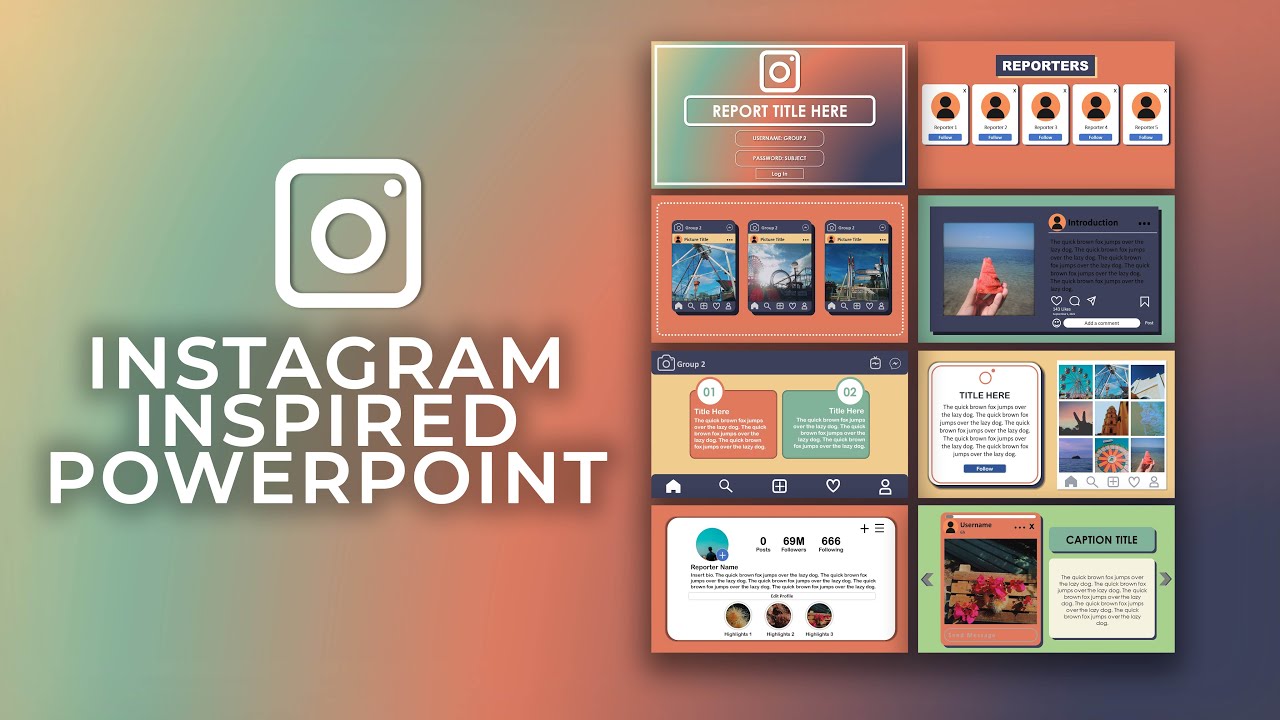 presentation page instagram