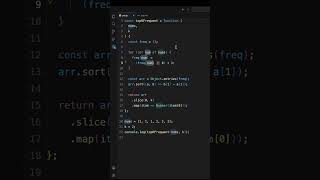 Top K Frequent Elements in JS | DSA Interview Question 🔥