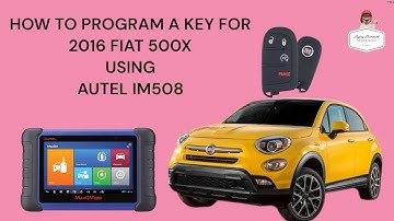 HOW TO PROGRAM A KEY FOR 2016 FIAT 500X USING AUTEL IM508
