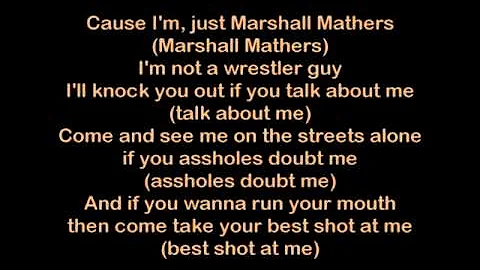 Eminem - Marshall Mathers [HQ Lyrics]